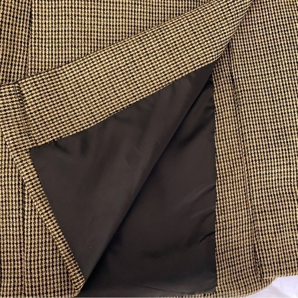VINTAGE Club Room by Charter Club Houndstooth Wool Sport Coat Size 46L - Picture 6 of 11